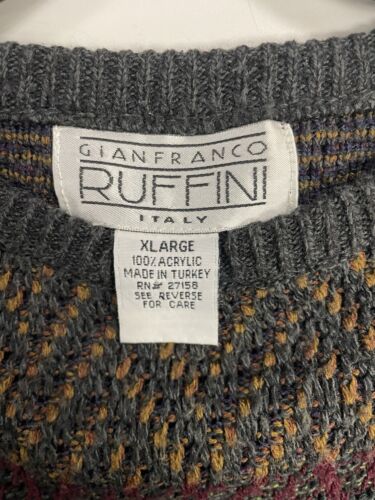 Vintage Gianfranco Ruffini Crewneck Sweater Size XL