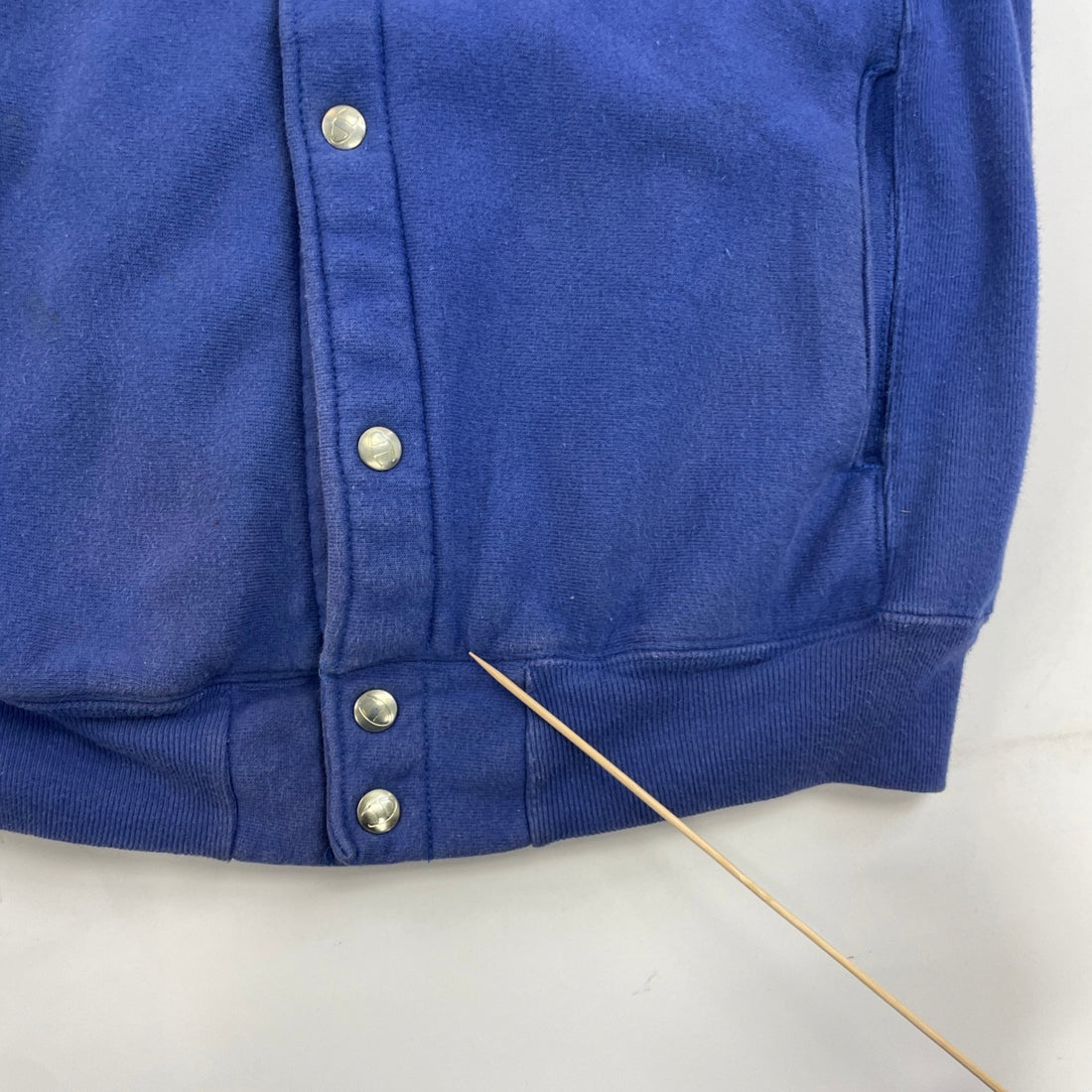 Vintage Champion Cardigan Reverse Weave Sweatshirt Size Medium Blue 90s
