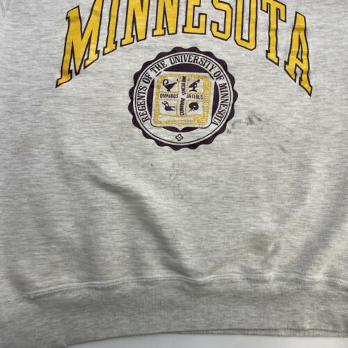 Vintage Minnesota Golden Gophers Champion Crewneck Sweatshirt Size XL 80s NCAA