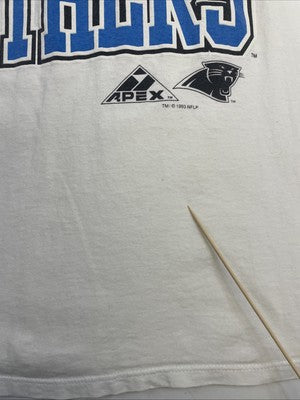 Vintage Carolina Panthers T-Shirt Size XL 90s NFL