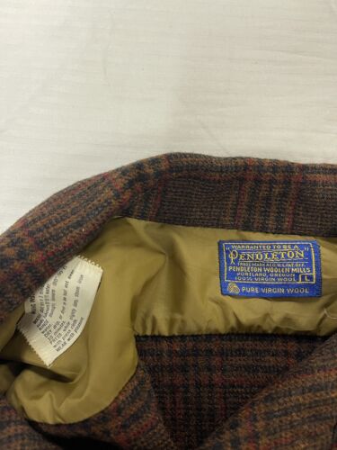 Vintage Pendleton Wool Board Button Up Shirt Size Large