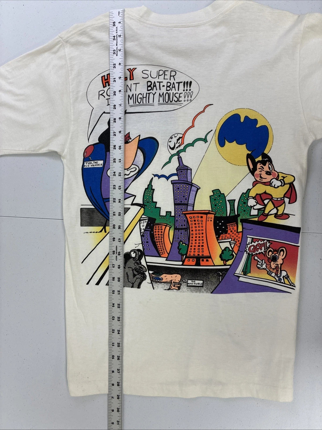 Vintage Mighty Mouse T-Shirt Size Medium 1989 80s