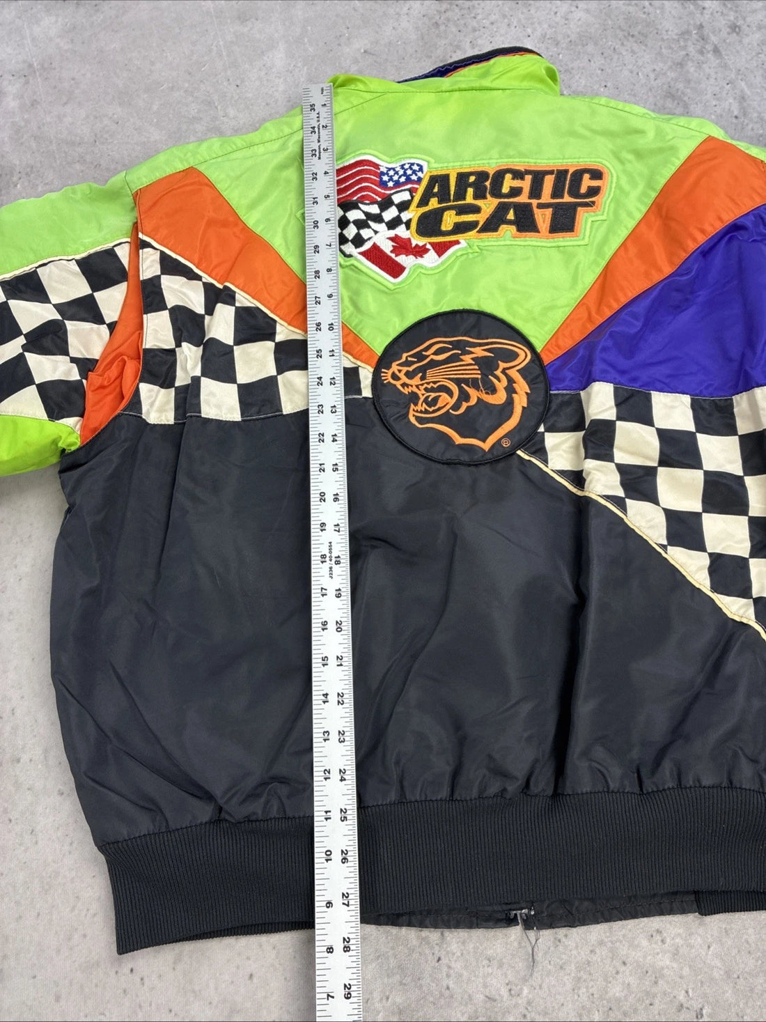 Vintage Team Arctic Cat Snowmobile Racing Jacket Size XL