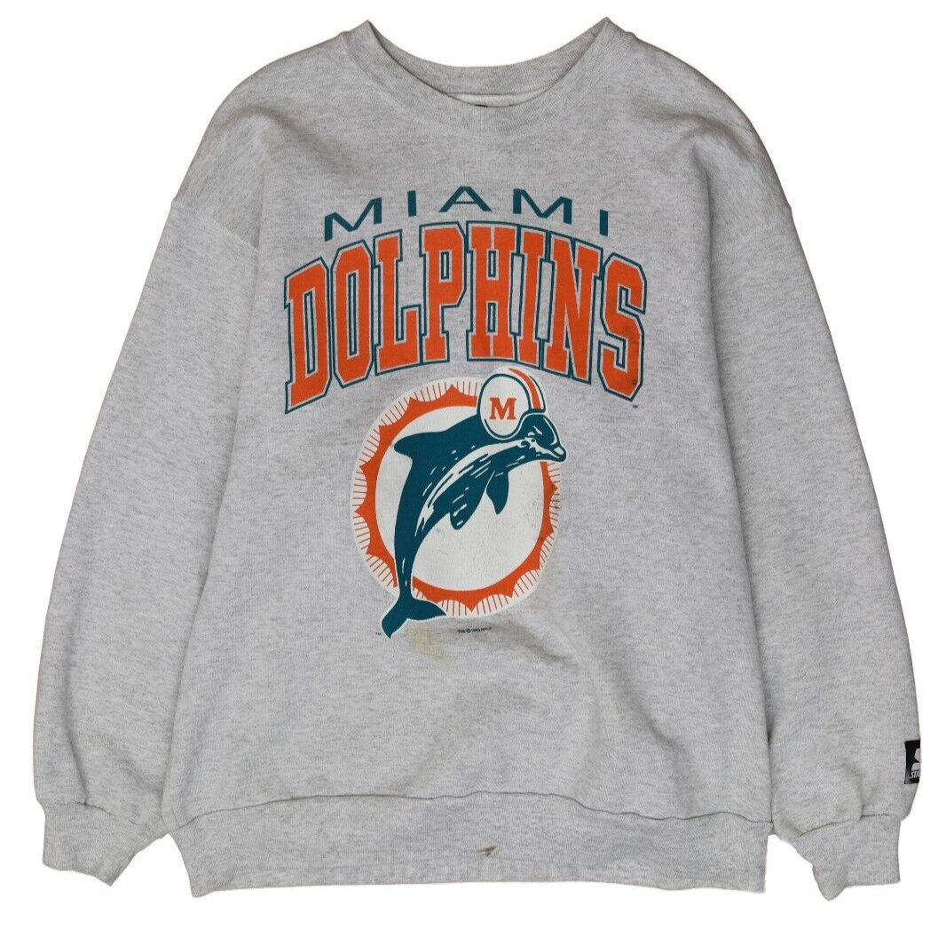 Vintage Miami Dolphins Starter Sweatshirt Crewneck Size XL 1993 90s NFL