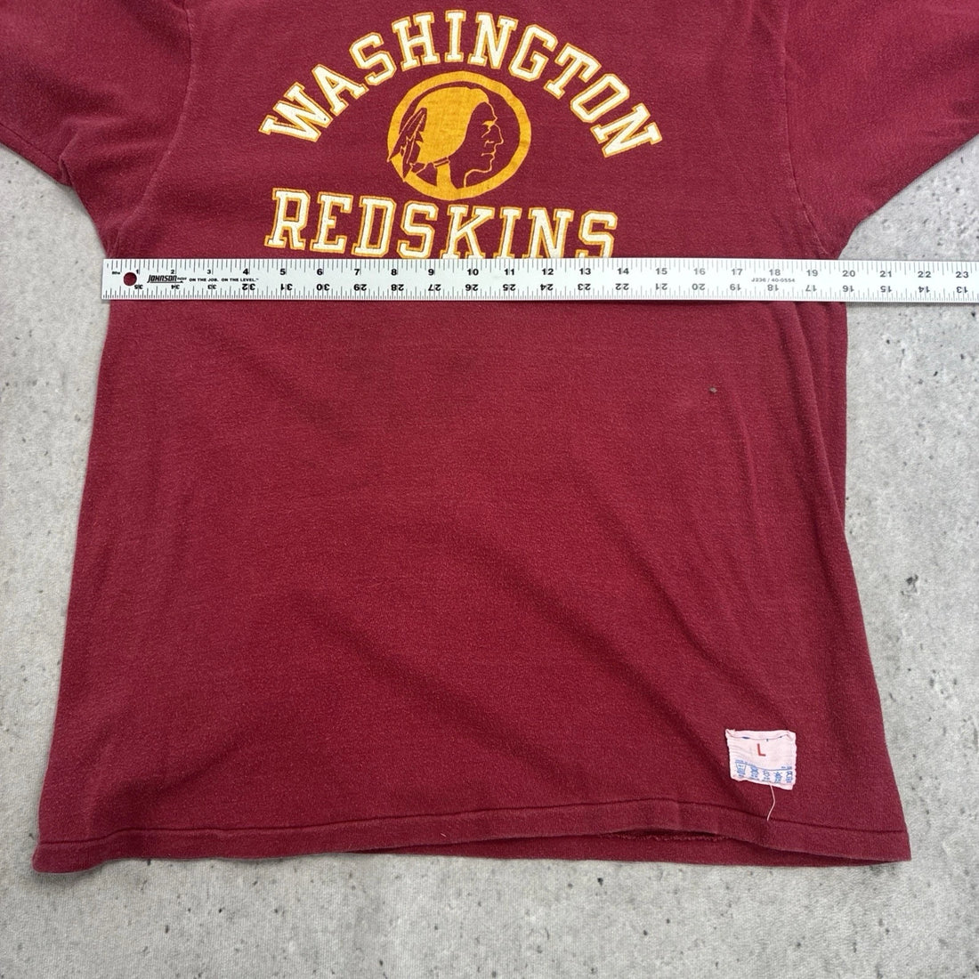 Vintage Washington Redskins Champion Raglan T-Shirt Size Large 80s NFL