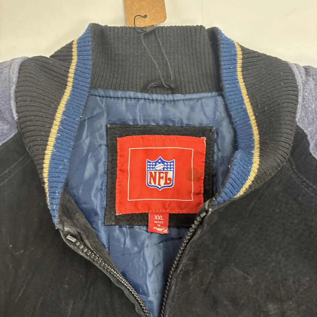 St. Louis Rams Leather Suede Varsity Jacket 2XL NFL
