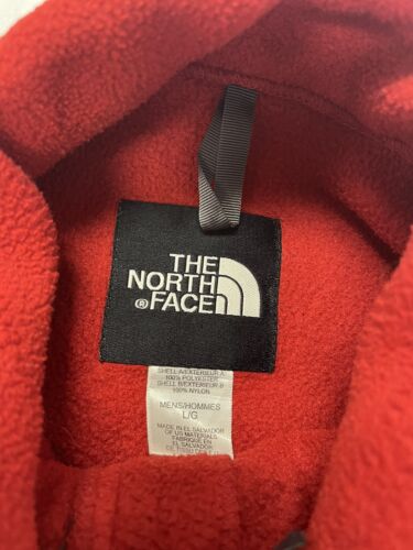 Vintage The North Face Denali Fleece Jacket Size Large Red Gray