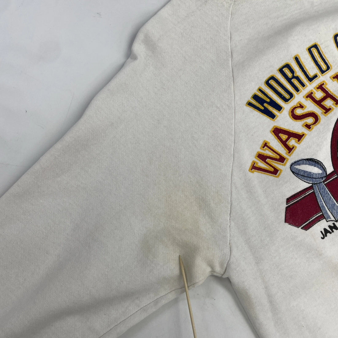 Vintage Washington Redskins Super Bowl XXII Champions Sweatshirt Large 90s NFL