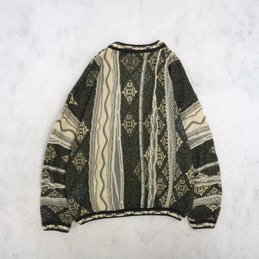 Vintage Tundra Canada 3D Knit Crewneck Sweater Size Large