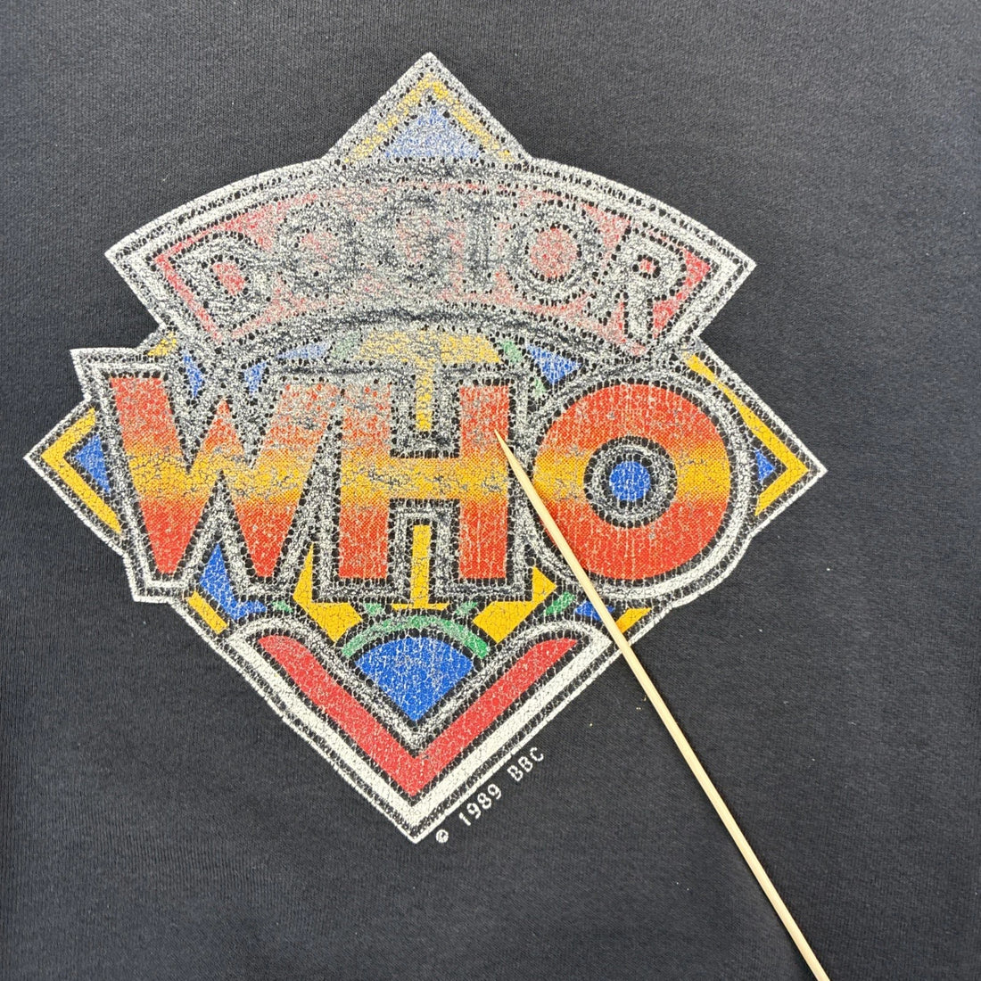 Vintage Dr. Who TV Crewneck Sweatshirt Size Large 1989 80s