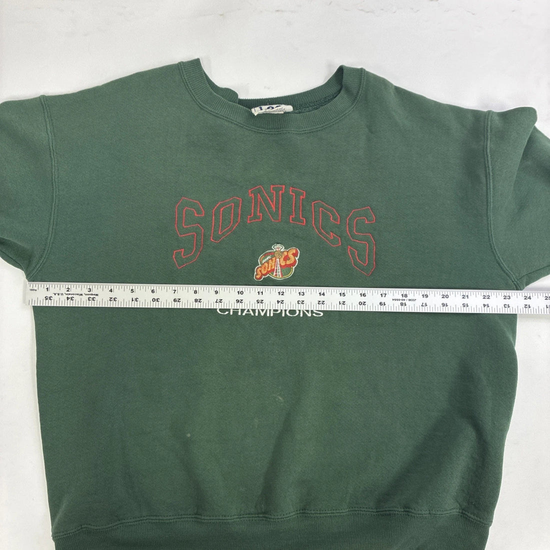 Seattle Supersonics Lee Sport Crewneck Sweatshirt Size Medium NBA