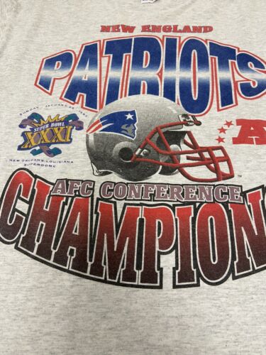 90s New England Patriots AFC Champs 97 NFL Football t-shirt XL