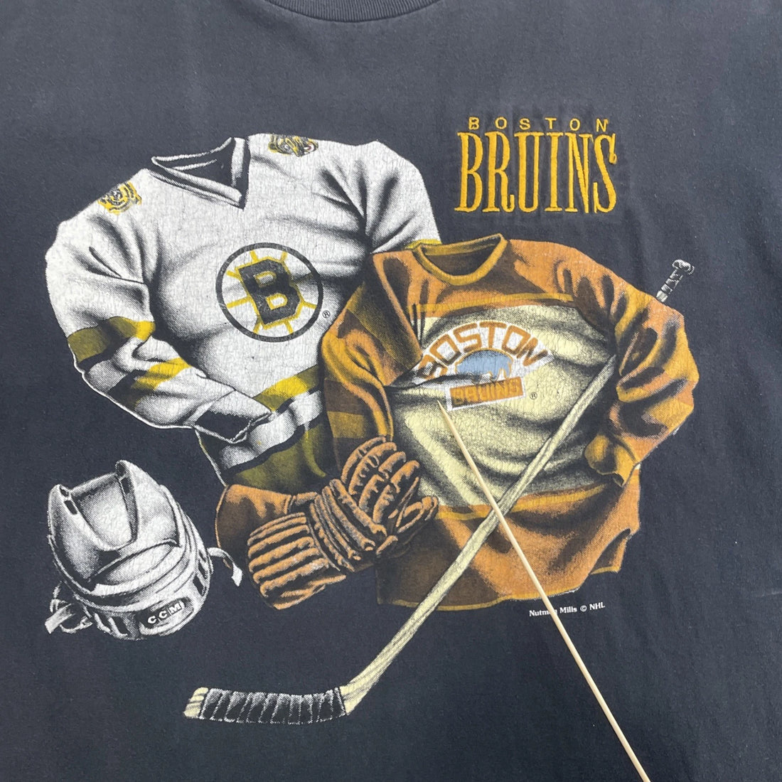 Vintage Boston Bruins Nutmeg T-Shirt Size XL 90s NHL