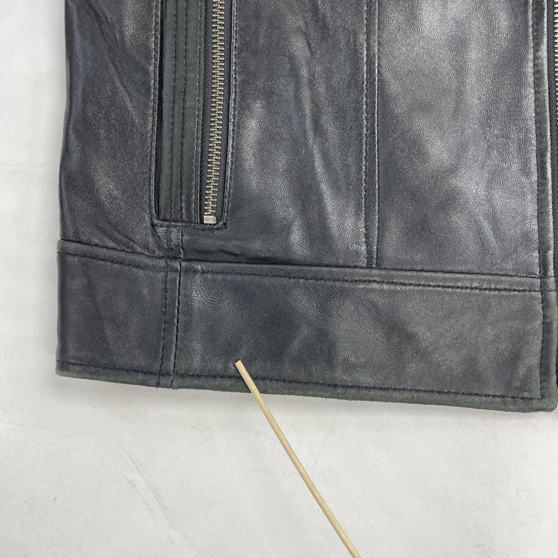 Danier Leather Coat Jacket Size Small Black