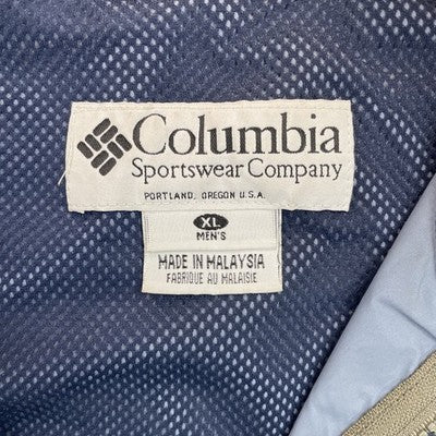 Vintage Columbia Windbreaker Light Jacket Size XL Green Blue