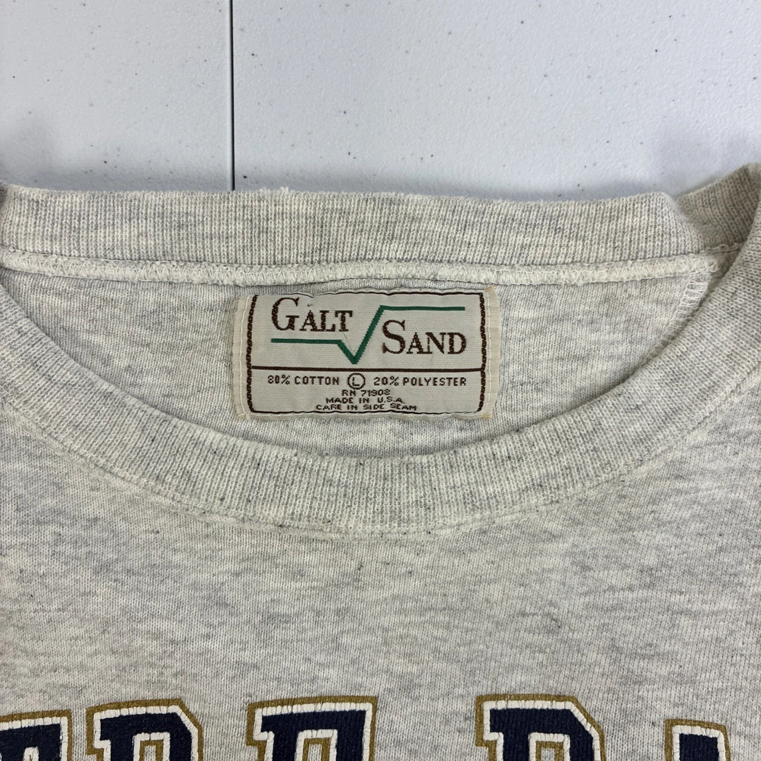 Vintage Notre Dame Fighting Irish Crewneck Sweatshirt Size Large NCAA