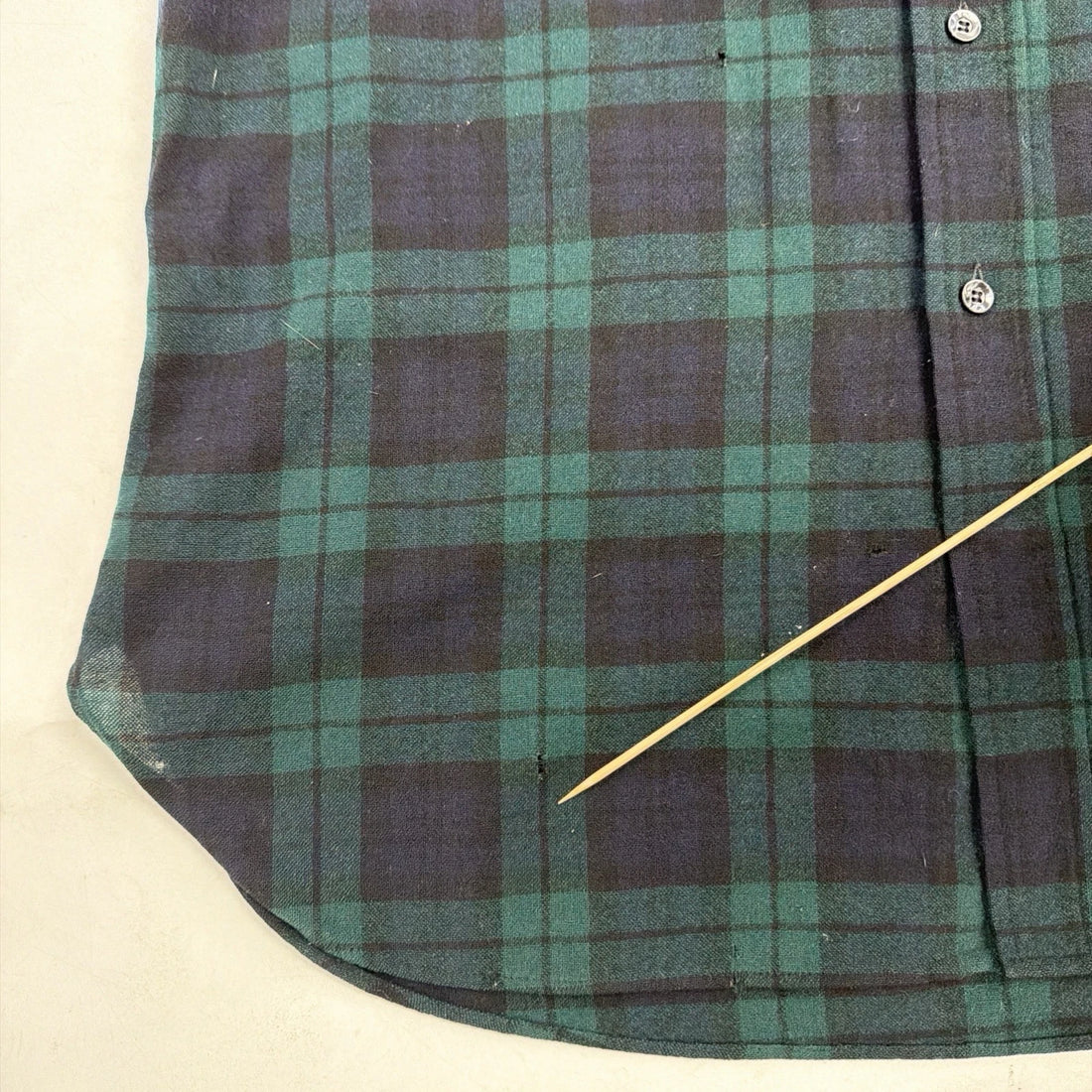 Vintage Pendleton Wool Lodge Button Up Shirt Size XL Green Plaid
