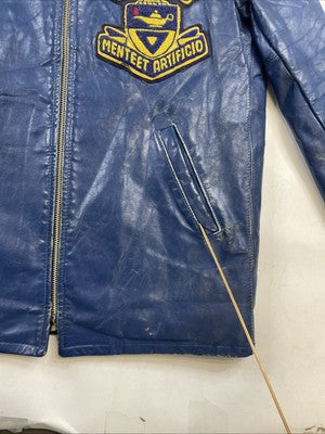 Vintage Ryerson Engineering Leather Varsity Jacket Size Medium