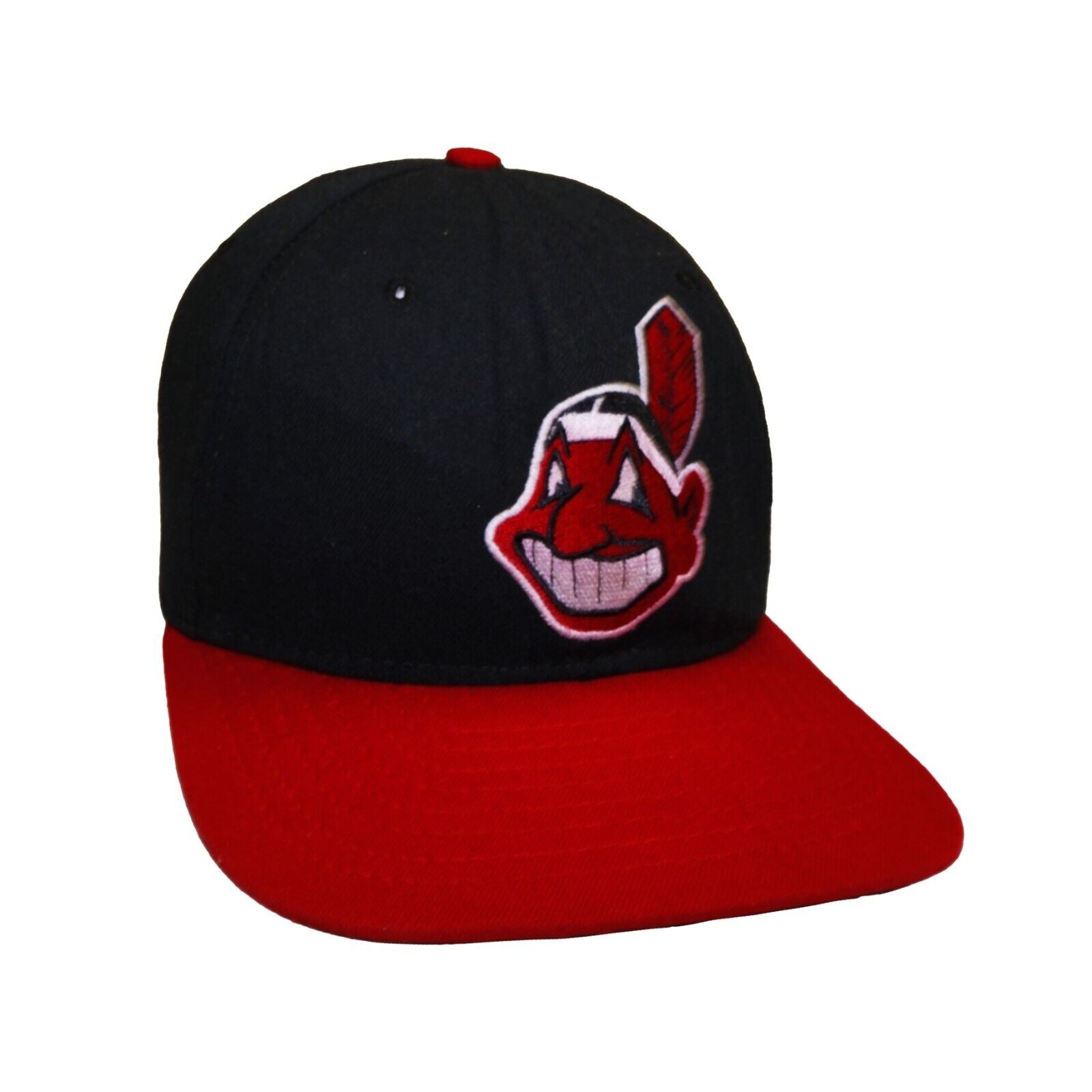 Vintage Cleveland Indians New Era Snapback Hat Cap OSFA 90s MLB