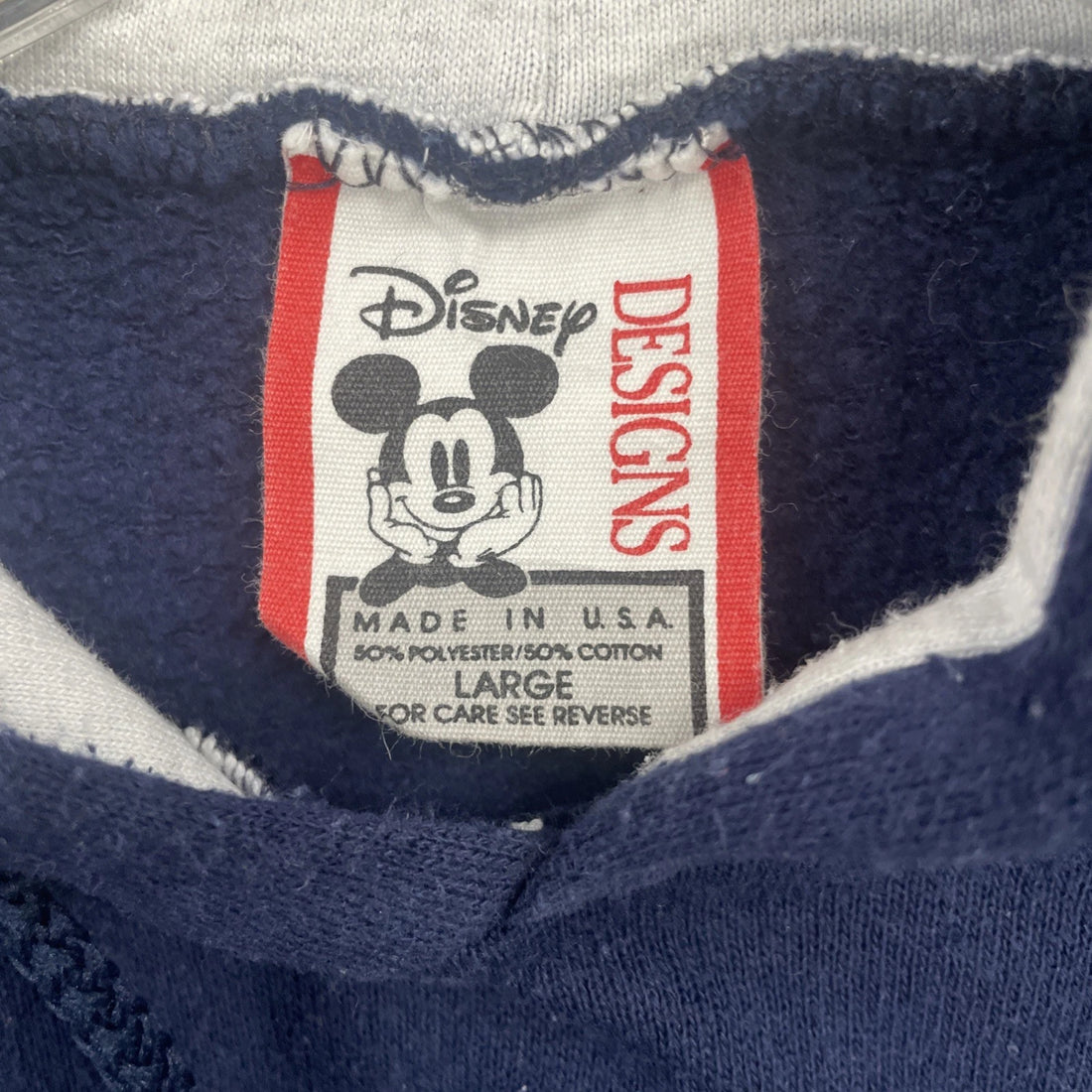 Vintage Mickey Mouse Disney Sweatshirt Hoodie Size Large