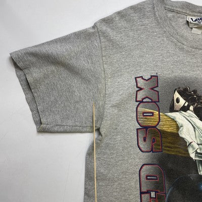 Vintage Boston Red Sox Equipment T-Shirt Size Large Gray 1999 90s MLB