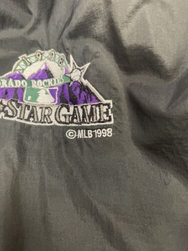 Vintage Colorado Rockies All Star Game Pro Player Windbreaker Jacket XL 1998 MLB