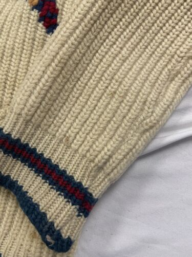 Vintage Pheasant Botany Wool Knit Cowichan Sweater Size Small