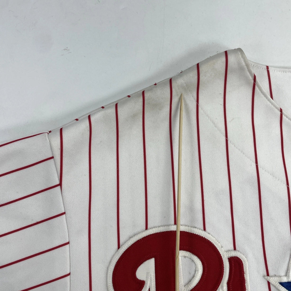 Vintage Philadelphia Phillies Jimmy Rollins Majestic Jersey XL Pinstripe MLB