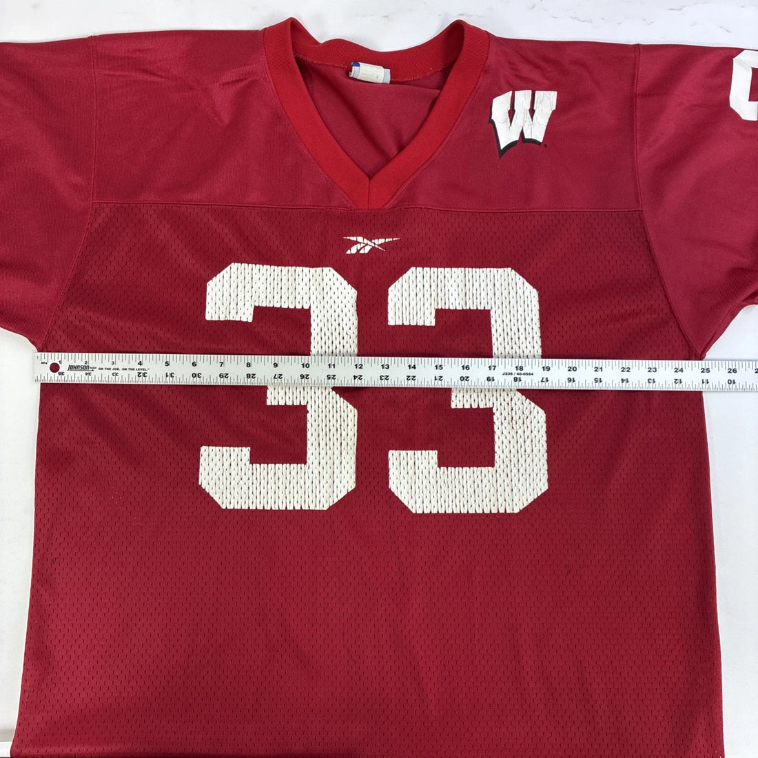 Vintage Wisconsin Badgers Reebok Football Jersey Size Large NCAA