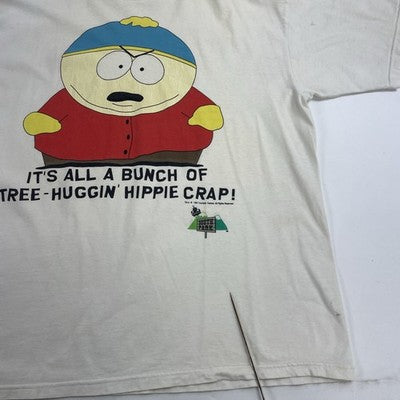 Vintage South Park Eric Cartman T-Shirt Size XL Cartoon TV Promo 1997 90s
