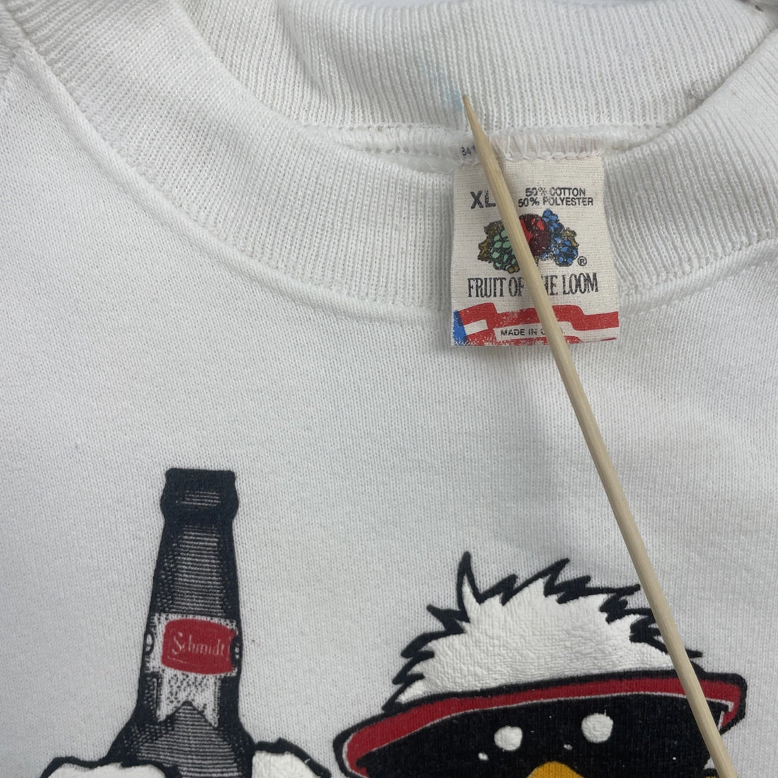 Vintage Quack One Open Minnesota Duck Sweatshirt XL Parody Humor Souvenir 90s