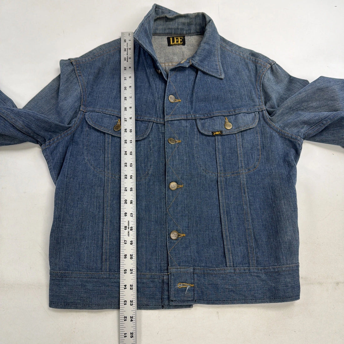 Vintage Lee Denim Trucker Jacket Size Large Euro 70s