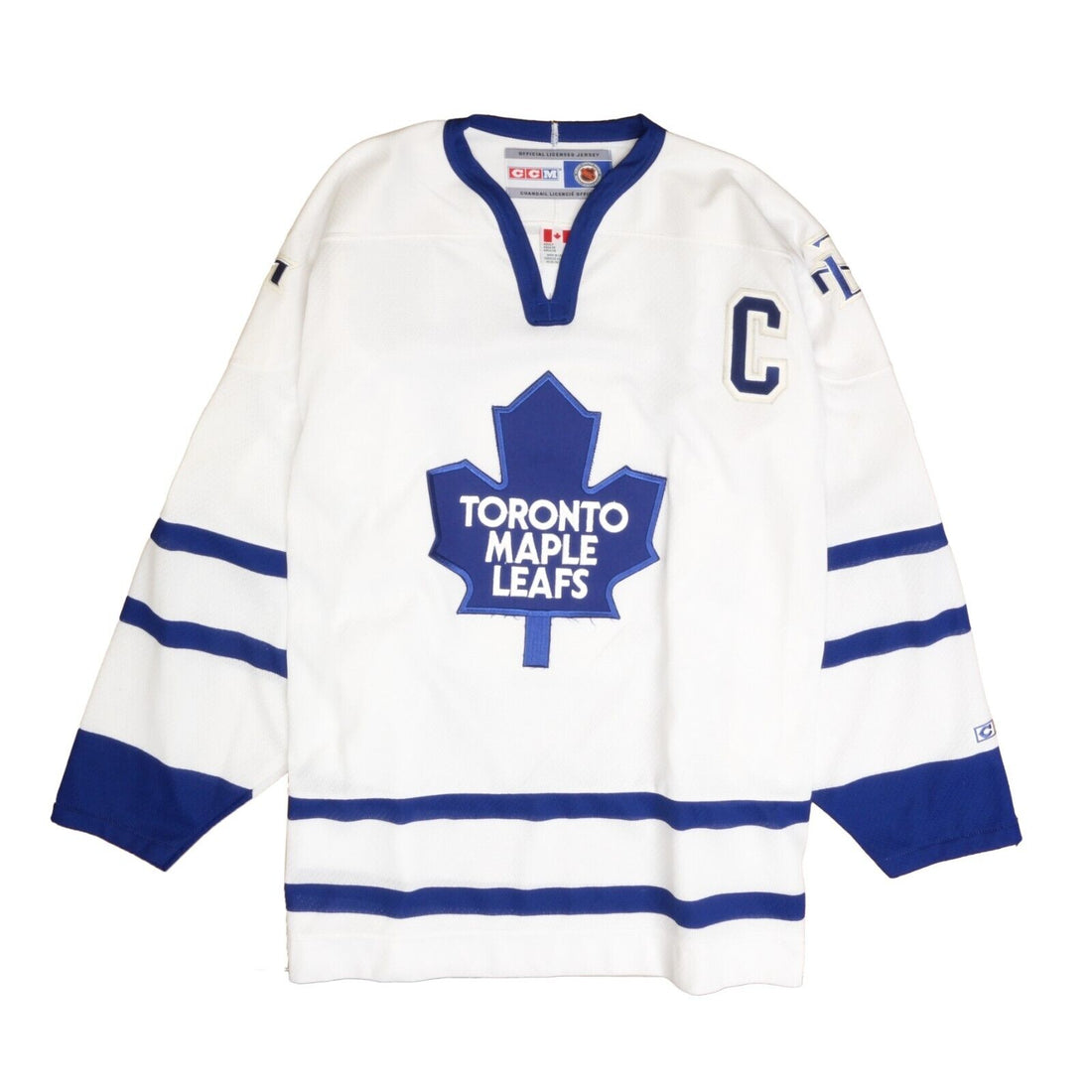 Vintage Toronto Maple Leafs Ccm Hockey Jersey Size Small Blue Nhl Made In  Canada