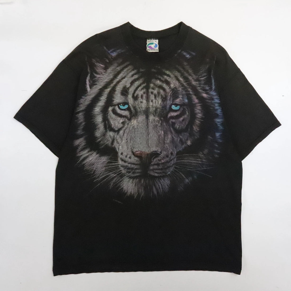 Vintage White Tiger T-Shirt Size XL 90s