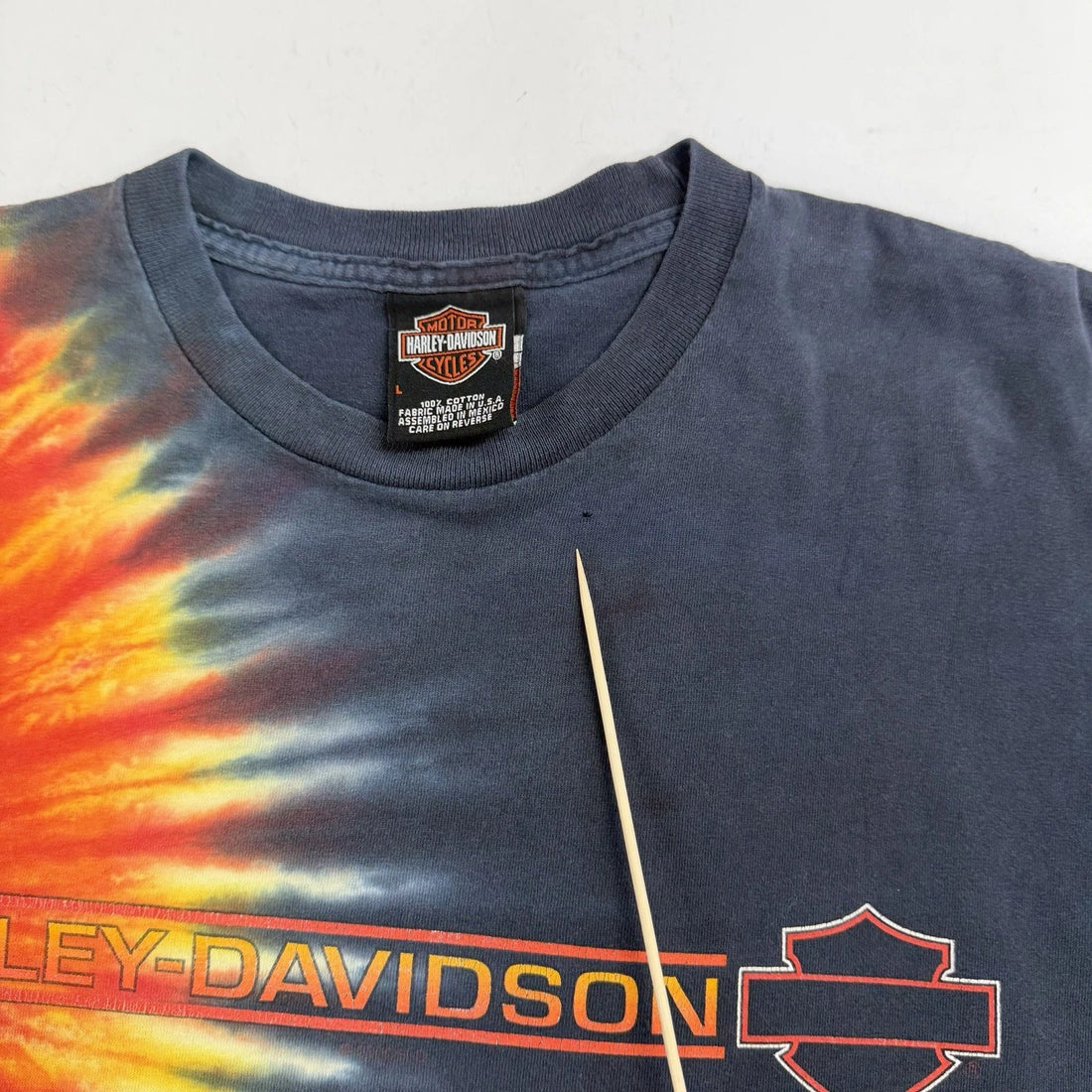 Vintage Harley Davidson Tie Dye Carlton T-Shirt Size Large