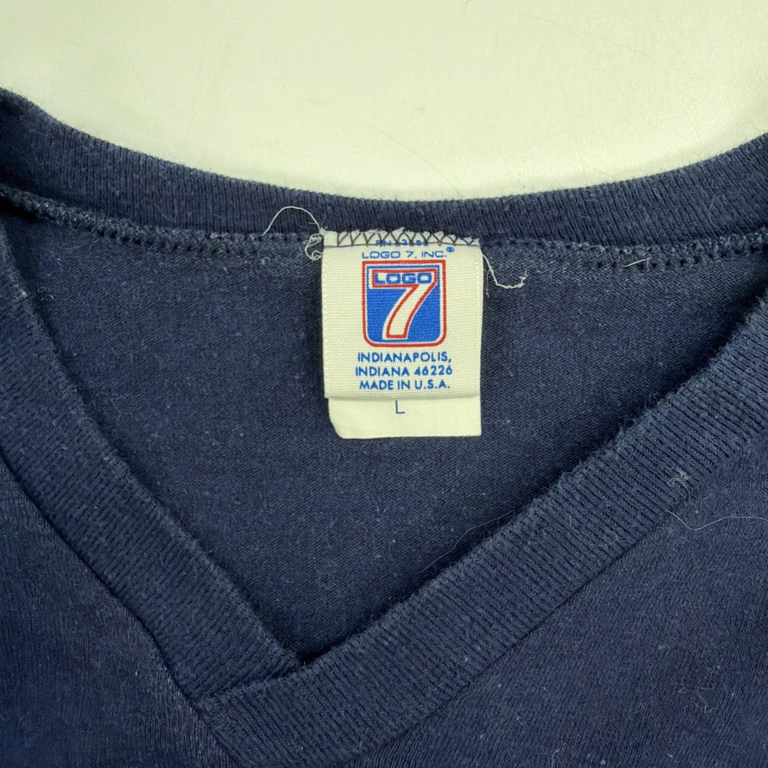Vintage Chicago Bears Logo 7 Jersey T-Shirt Size Large NFL