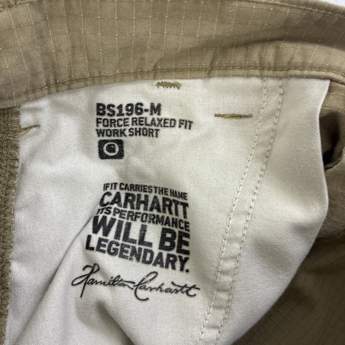 Carhartt Ripstop Cargo Work Shorts Size 32 Brown