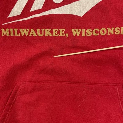 Vintage Miller Sweatshirt Hoodie Size Large Beer Promo 90s