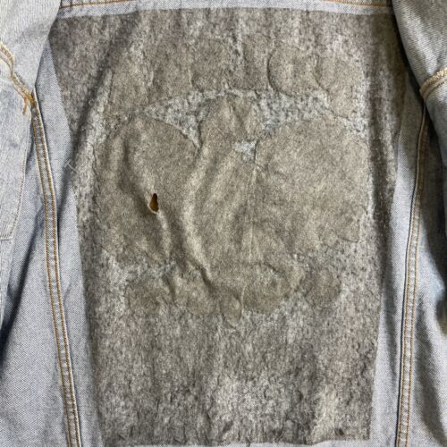 Vintage Polska Denim Trucker Jacket Size Large Blue