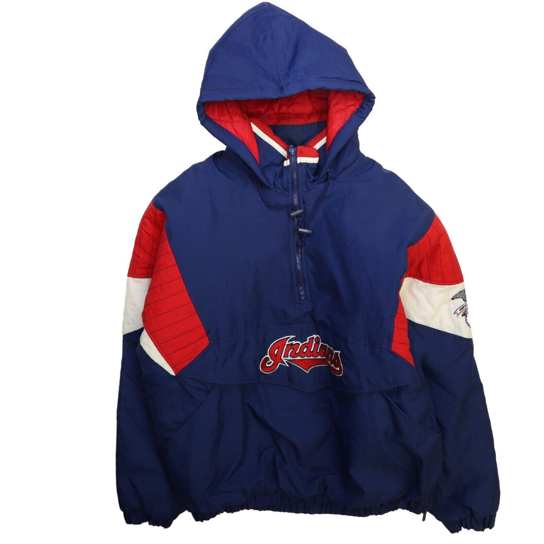 Vintage Cleveland Indians Starter Puffer Jacket Size XL Insulated MLB