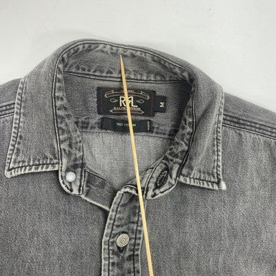 Vintage Polo Ralph Lauren Double RL Button Up Long Sleeve Shirt Size Medium