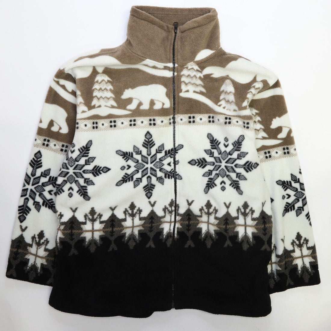 Snowflake Stitching Fleece Sweatshirt Snowflake Stitching Fleece Sweatshirt