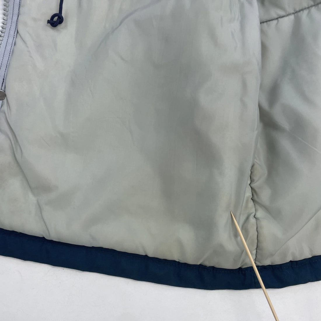 Vintage Woolrich Parka Coat Jacket Size Large Blue Insulated