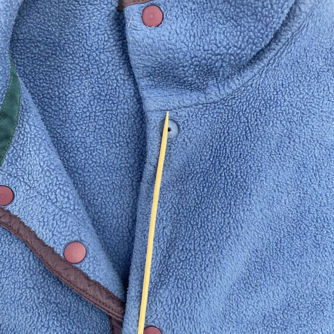 Vintage Patagonia Synchilla Snap T Pullover Fleece Jacket Size Medium Blue 90s