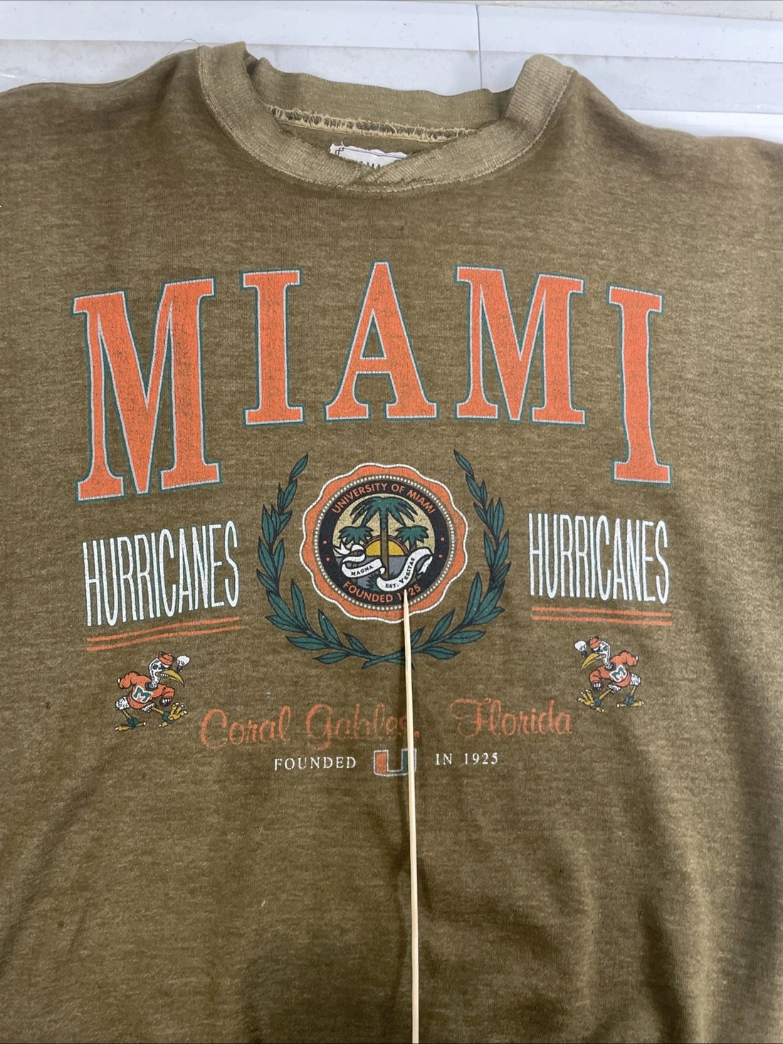 Vintage Miami Hurricanes Sweatshirt Size Medium NCAA