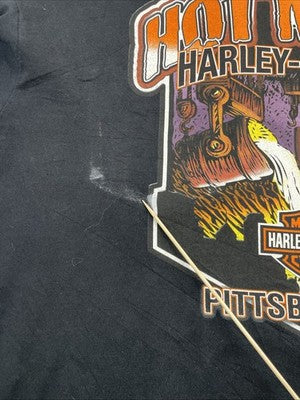 Harley Davidson Motorcycles Hot Metal Long Sleeve T-Shirt 2XL