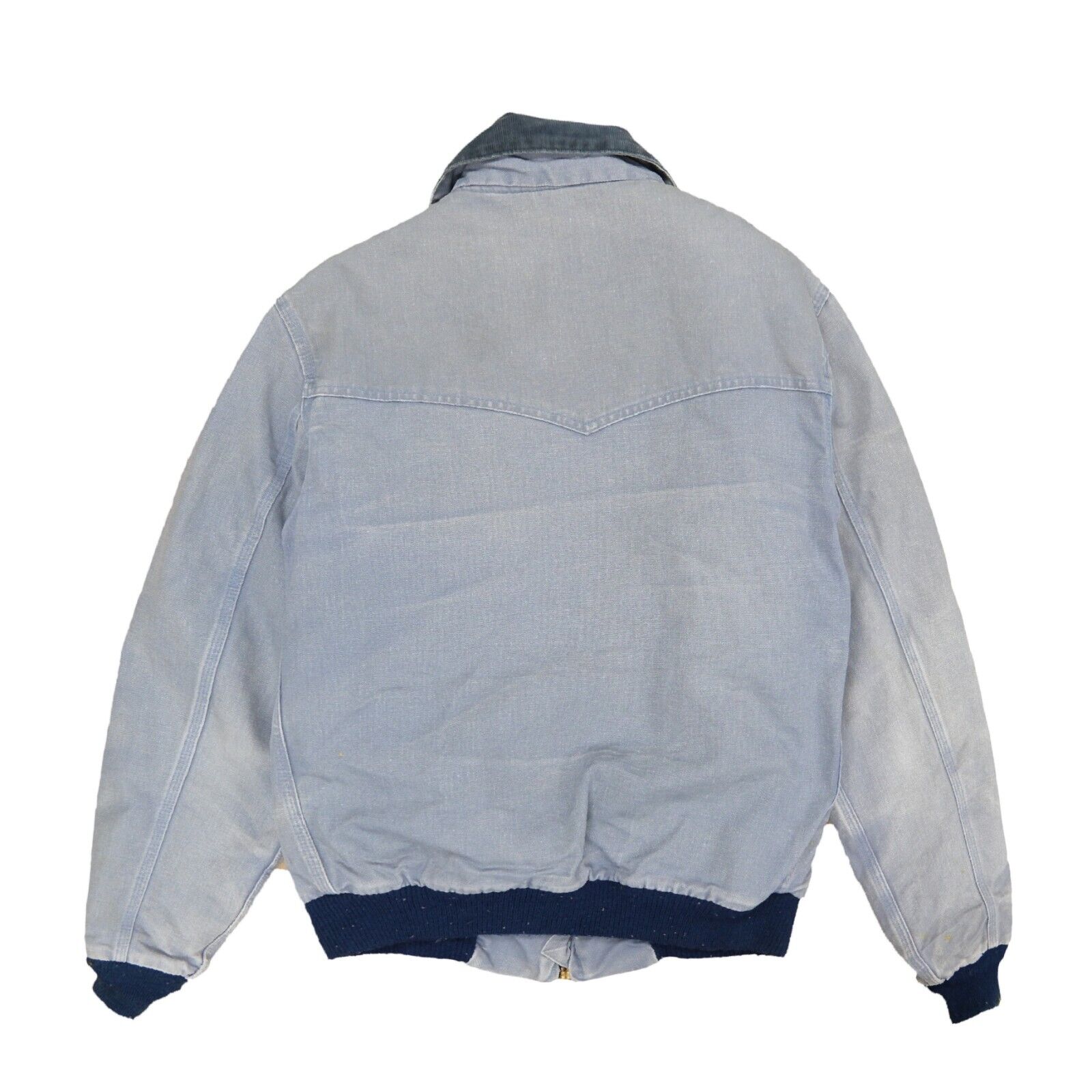 Vintage Carhartt Canvas Bomber Work Jacket Size 2XL Blue