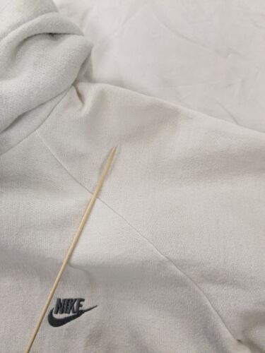 Vintage Nike Sweatshirt Hoodie Size Large White Blue 80s