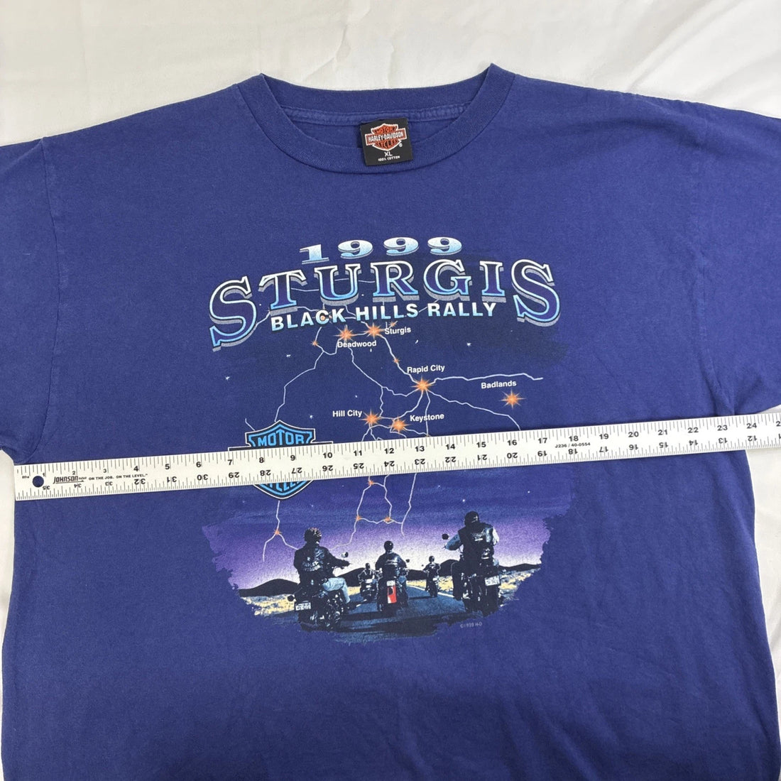 Vintage Harley Davidson Motorcycles Sturgis Black Hills Rally T-Shirt XL 1999