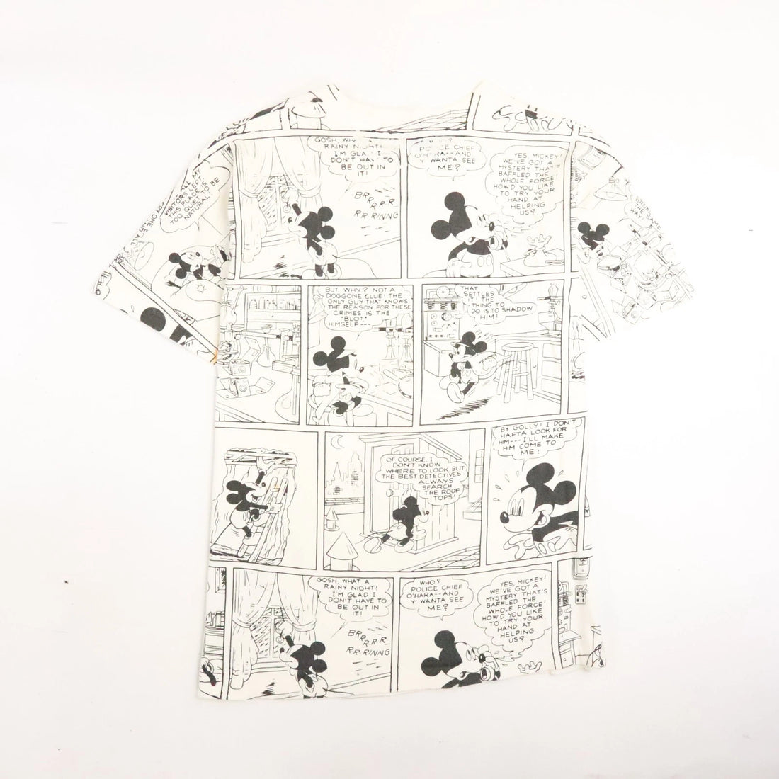 Vintage Mickey Mouse Florida Comic Strip Disney T-Shirt XL All Over Print 90s
